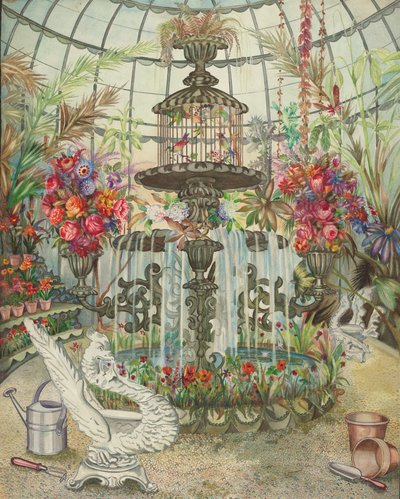 Konservatoriefontæne, ca. 1938. af Perkins Harnly