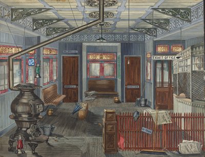 El Station Interiør af Perkins Harnly
