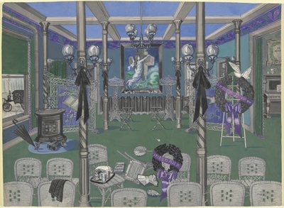 Begravelsesforretning, 1895-1920 af Perkins Harnly