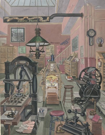 Trykkeri, 1870, 19351942. af Perkins Harnly