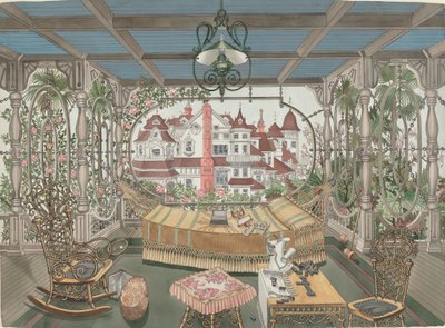 Veranda, 1885 af Perkins Harnly