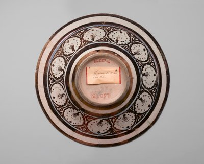 Bowl of Reflections, tidlig c13th (fritware) af Persian School