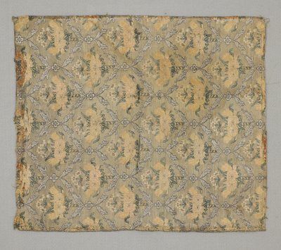 Fragment, blomstret ogival gentagelse af Persian School
