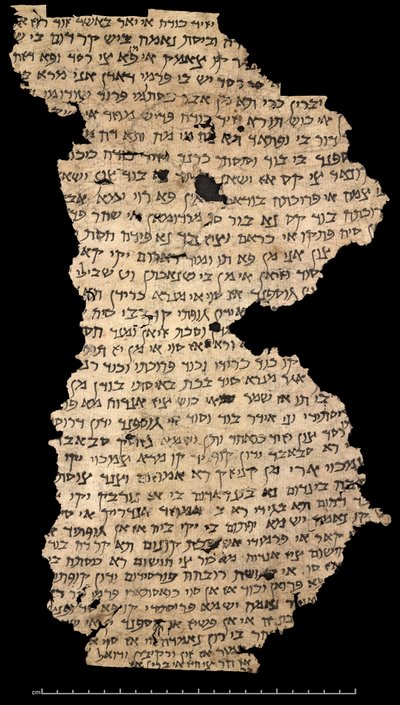 Fragment af et jødisk-persisk brev, 8. århundrede (papirfragment) af Persian School
