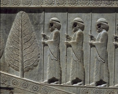 Susans vagter. Relieffer af den østlige trappe af Apadana, 6. århundrede f.Kr af Persian School