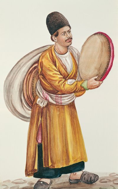 Gadesælger (wc på papir) af Persian School