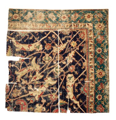 Tabriz medaljon tæppe fragment, Nordvest Persien, midten af 1500-tallet af Persian School