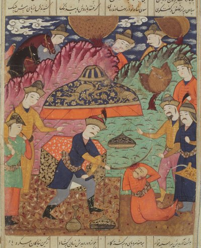 Halshugningen af Nouzaur, illustration fra 