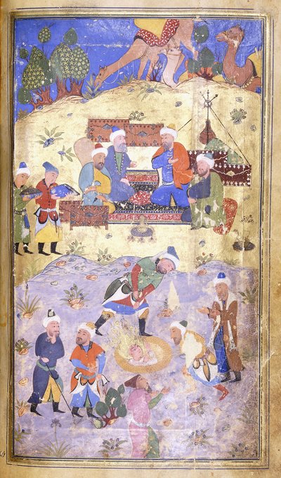 Yusuf bliver reddet fra hulen, ca. 1492-3 af Persian School