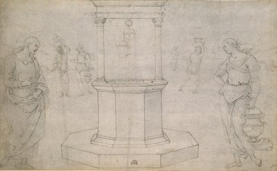 Kristus og Samarias kvinde, slutningen af det 15.-begyndelsen af det 16. århundrede af Perugino