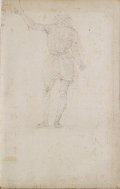 Studie for en Johannes Døberen. Bagside: An Eye, slutningen af det 15.-begyndelsen af det 16. århundrede af Perugino