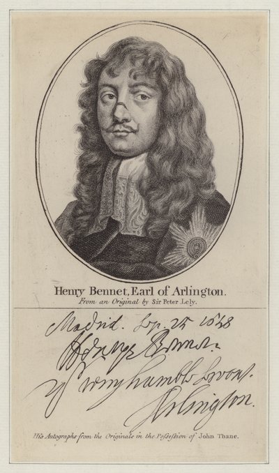 Henry Bennet af Peter (after) Lely