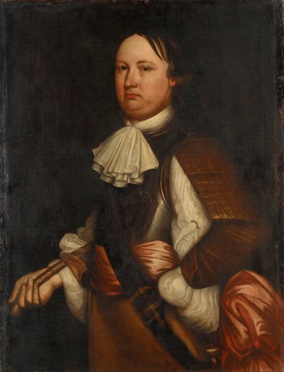 Portræt af en søofficer, ca. 1665 (oliemaleri) af Peter (after) Lely