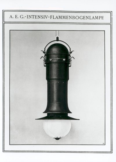 AEG Intensive Flame Arc Lampe af Peter Behrens