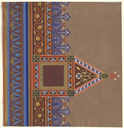 Indretningsdesign til Brooklyn Library, 1868-69 af Peter Bonnett Wight