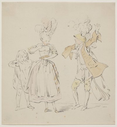 Scenebillede fra Johan Herman Wessels "Kærlighed uden Strømper" af Peter Cramer