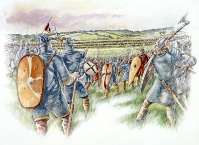 Slaget ved Hastings, 1066, c1990-2010 af Peter Dunn