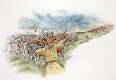 Slaget ved Hastings, 1066, c1990-2010 af Peter Dunn