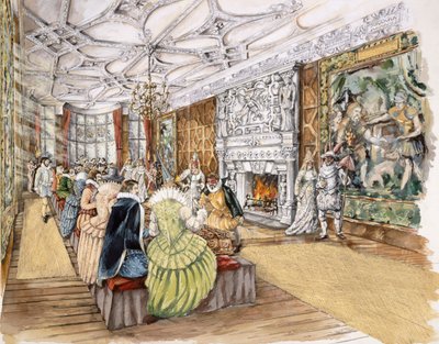 Berry Pomeroy Castle, c1600, c1990-2010 af Peter Dunn