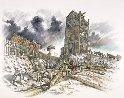 Dover Castle belejring, 1216, c1990-2010 af Peter Dunn