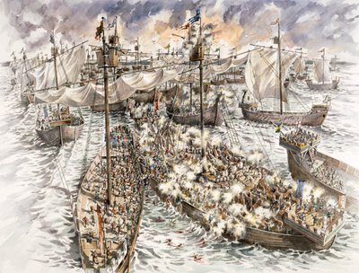 Dover Castle belejring, 1216, c1990-2010 af Peter Dunn