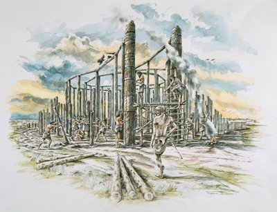 Durrington Walls, Wiltshire, ca. 2500 f.Kr. begyndelsen af 2000