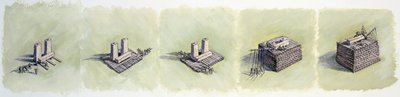 At rejse en overligger, Stonehenge, forhistorisk, c1990-2010 af Peter Dunn