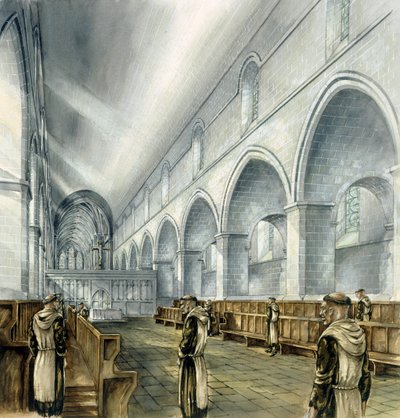 Rievaulx Abbey, 13. århundrede, c1990-2010 af Peter Dunn
