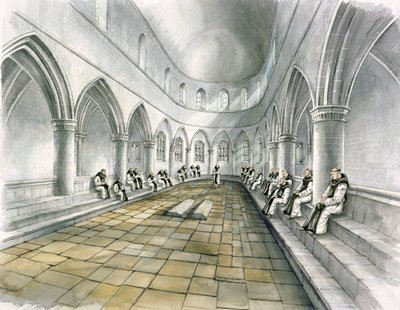 Rievaulx Abbey, 14. århundrede, c1990-2010 af Peter Dunn