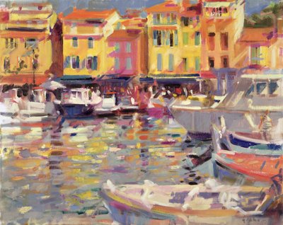 Havn ved Cassis af Peter Graham (Contemporary)