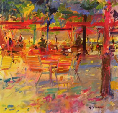 Frokost på terrassen af Peter Graham (Contemporary)