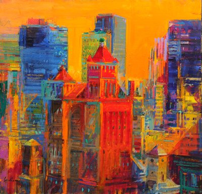 Midtown Manhattan fra The Waldorf af Peter Graham (Contemporary)