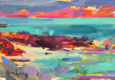 On the Shore, Iona, 2012 af Peter Graham (Contemporary)