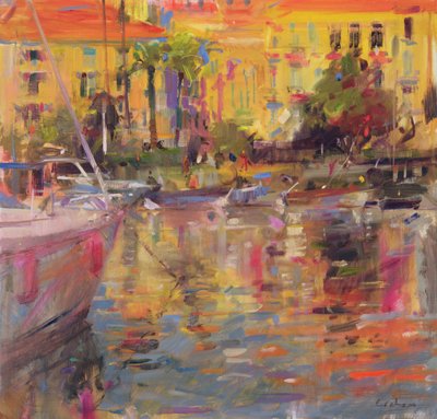 Riviera Moorings af Peter Graham (Contemporary)