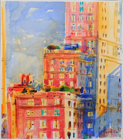Vinduer i Upper East Side af Peter Graham (Contemporary)