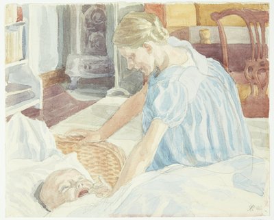 Søster græder af Peter Hansen