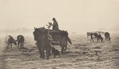 A Frosty Morning, 1890-1891, trykt 1893. af Peter Henry Emerson