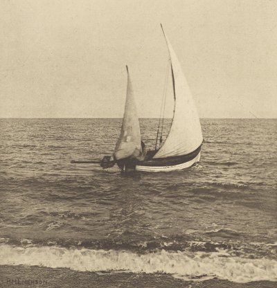 En Suffolk Shrimper "går i gang" af Peter Henry Emerson