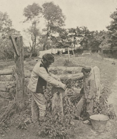 På Grindstone--A Suffolk Farmyard af Peter Henry Emerson