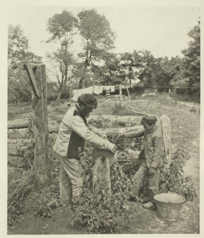 På Grindstone-A Suffolk Farmyard af Peter Henry Emerson