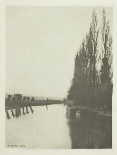 Poplars og Pollards på Lea, nær Broxbourne af Peter Henry Emerson