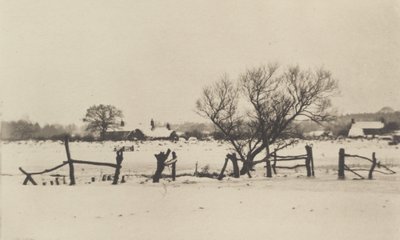 The Snowy Marshlands, 1890-1891, trykt 1893. af Peter Henry Emerson