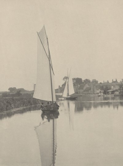 Landsbyen Hørning, 1886. af Peter Henry Emerson