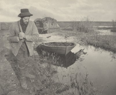 Bugsering af Reed,1886 (foto) af Peter Henry Emerson