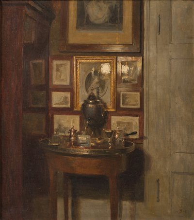 Interiør med en samovar. Aften af Peter Vilhelm Ilsted