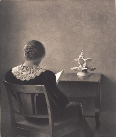 Læsende dame af Peter Vilhelm Ilsted