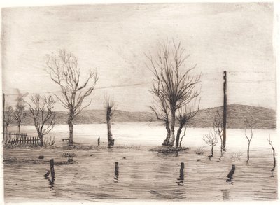 Vinterlandskab ved Tyreholm af Peter Vilhelm Ilsted