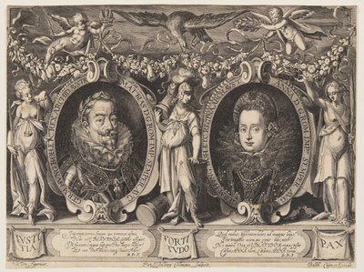 Kejser Matthias og kejserinde Anna af Peter Isselburg