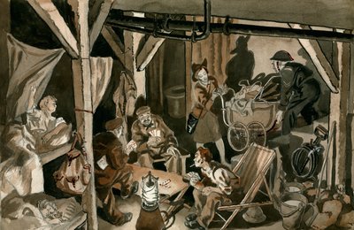 Beskyttelsesrum under et luftangreb af Peter Jackson