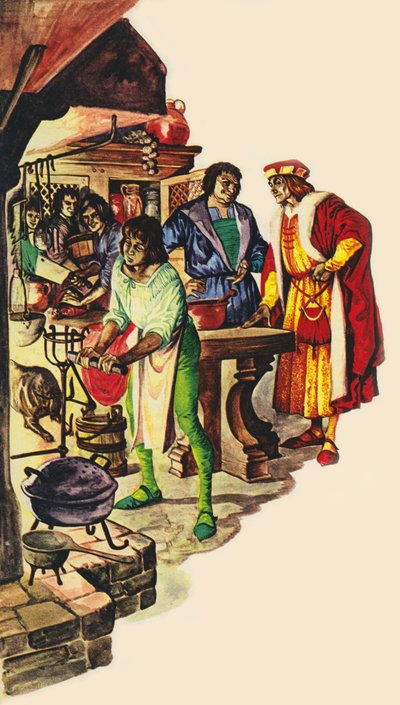 Lambert Simnel (farvelitografi) af Peter Jackson